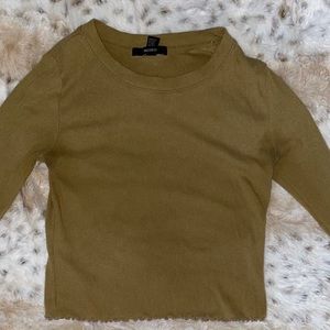 Mid wash crop top💚